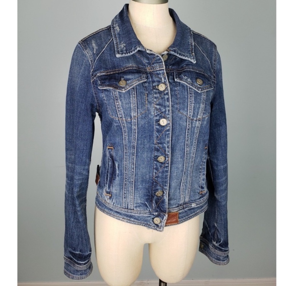 Pilcro and the Letterpress Women's Denim Button Tab Size M Preowned Beautiful!!